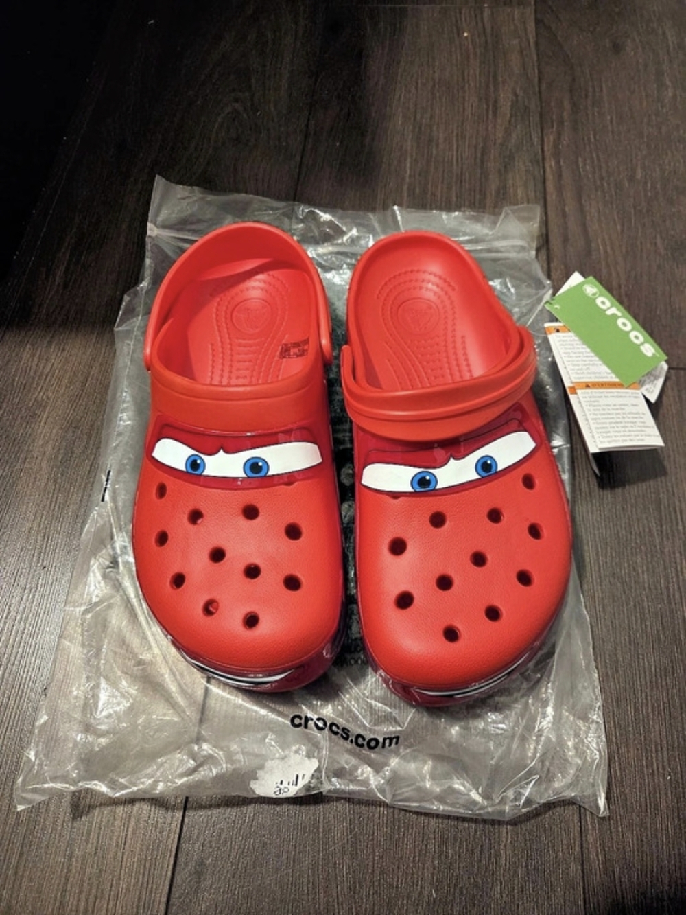 Crocs Cars Lightning McQueen Classic Clog Red Mens Women's Unisex Disney